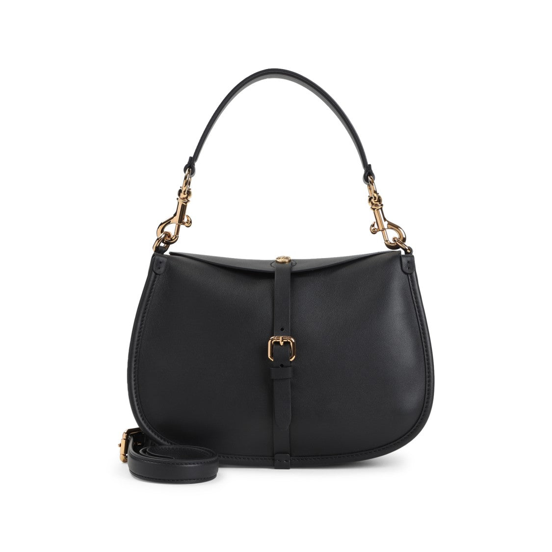 Etro Black Leather Hobo Leather Cross-Body Bag