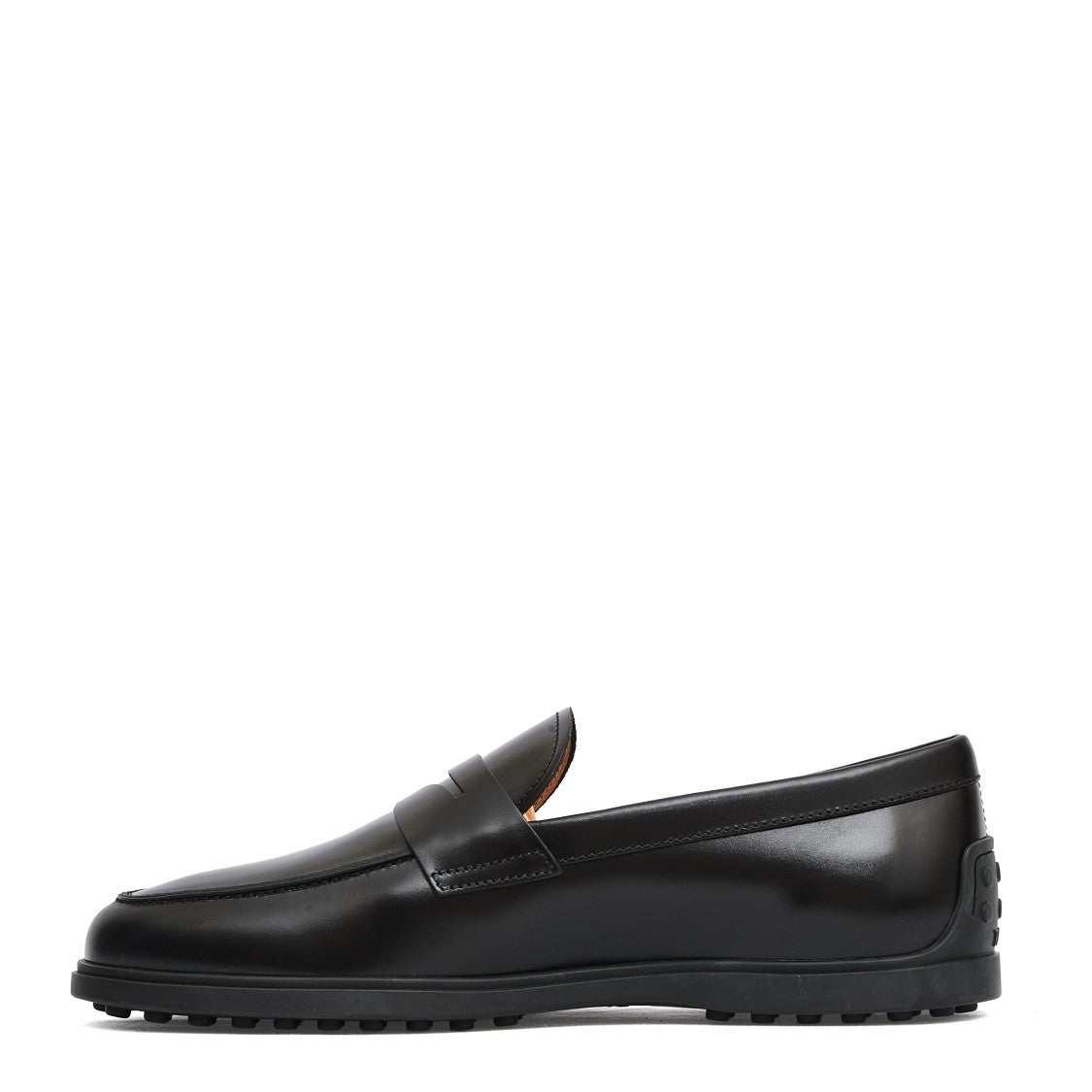 Tod's Black Leather Moccasin