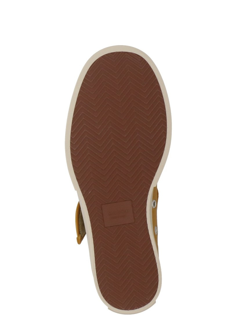Marni Ocher Yellow Mary Jane Velcro Sneakers