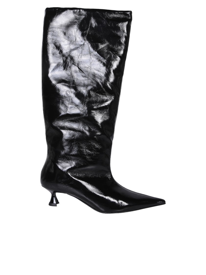 Ganni Ankle Boots With Design And Fit