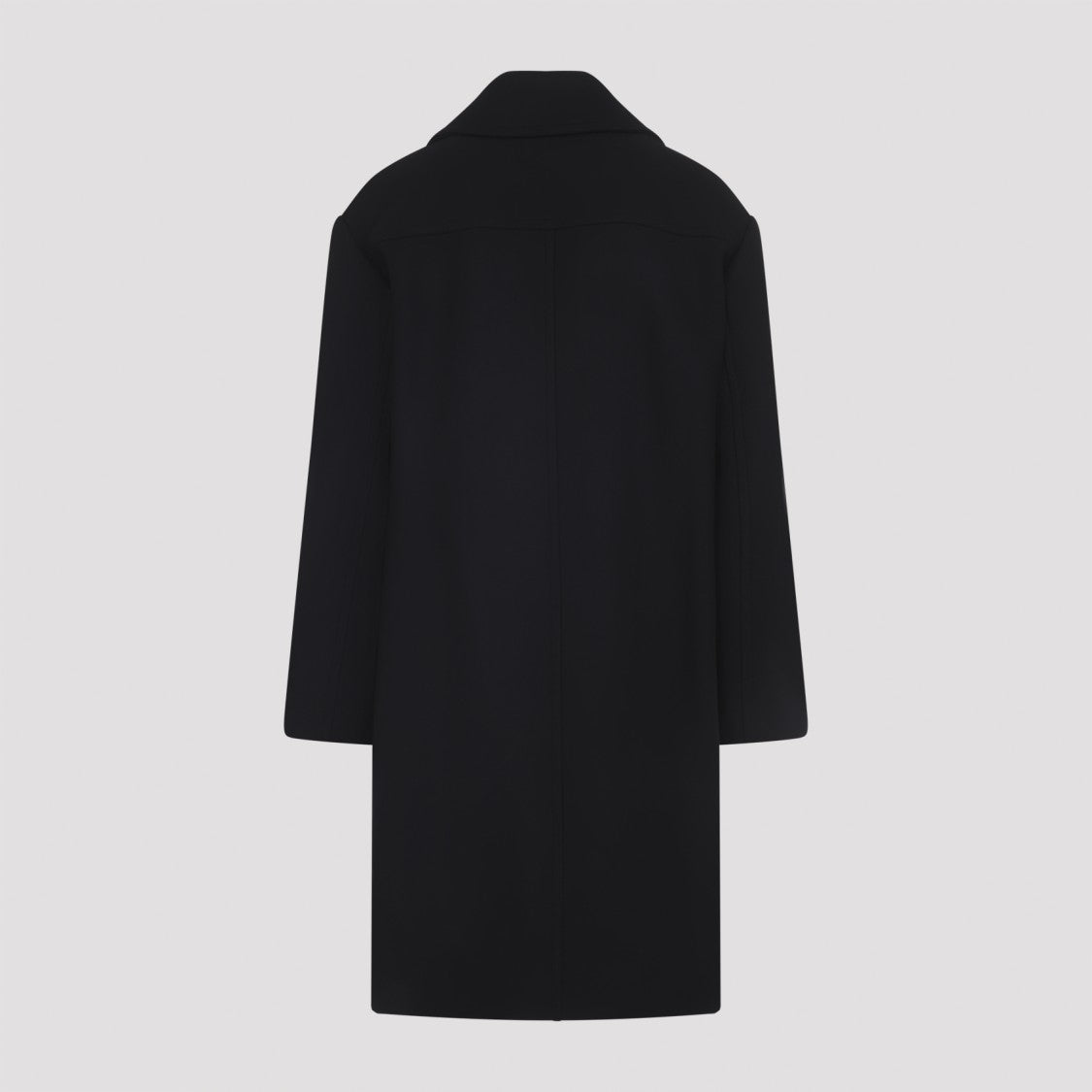Dries Van Noten Black Wool Racos Coat