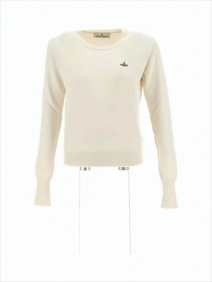Vivienne Westwood Lightweight Cropped Sweater With Crew Neckline