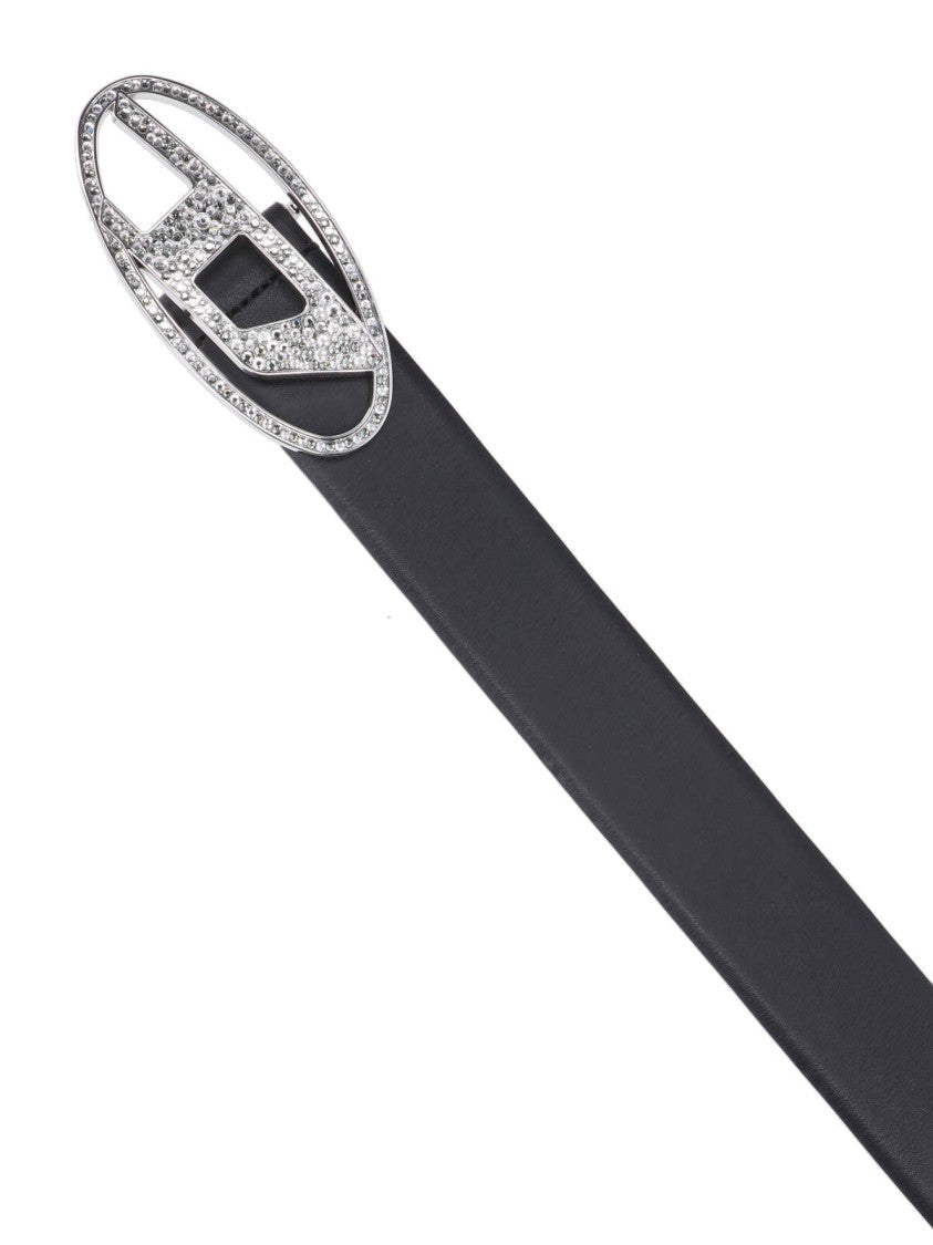 Diesel B-1Dr Logo Belt – Black