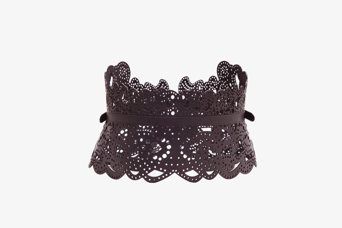 Saiid Kobeisy Perforated Leather Belt