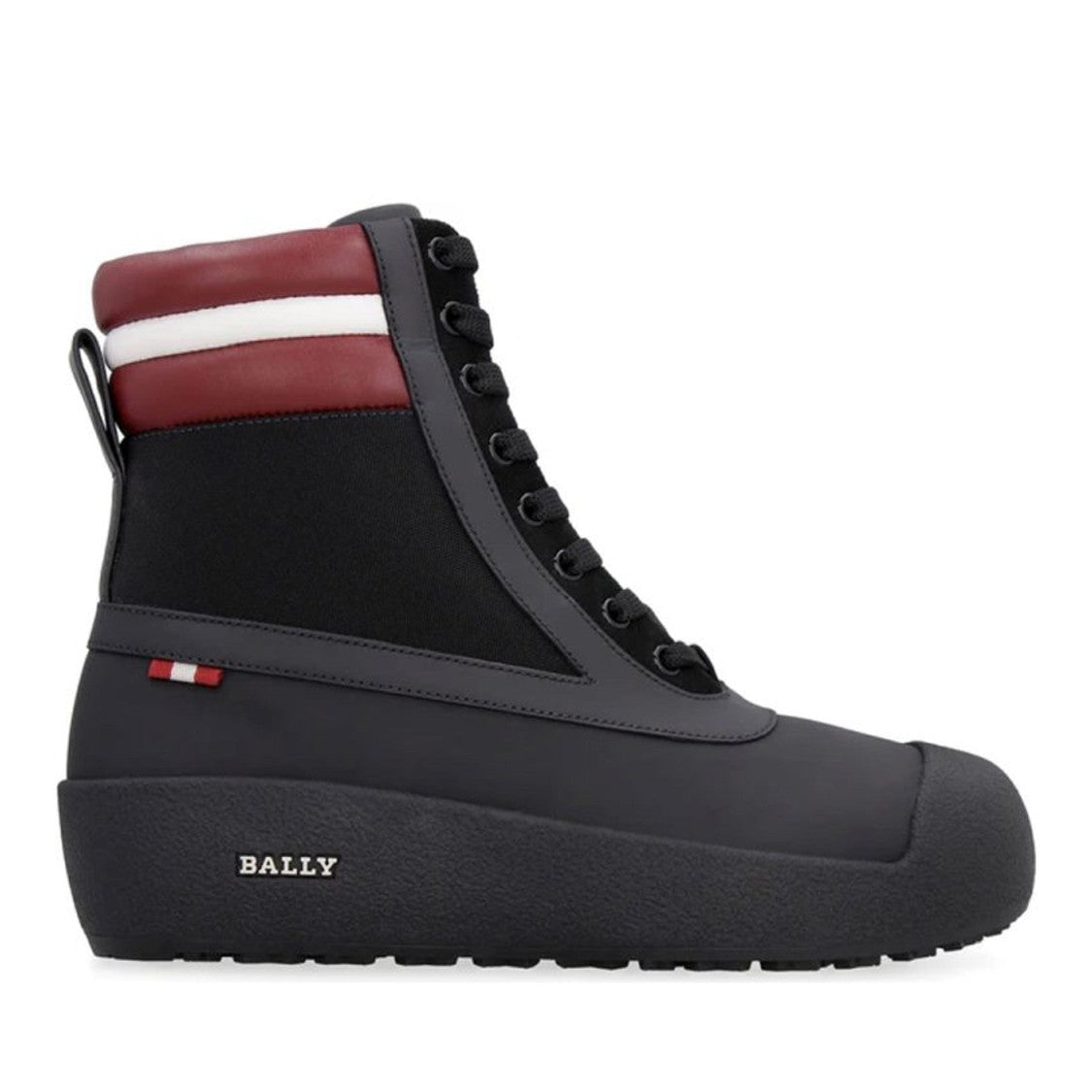 Bally Black Luxe Details Calf Leather Ankle Boots