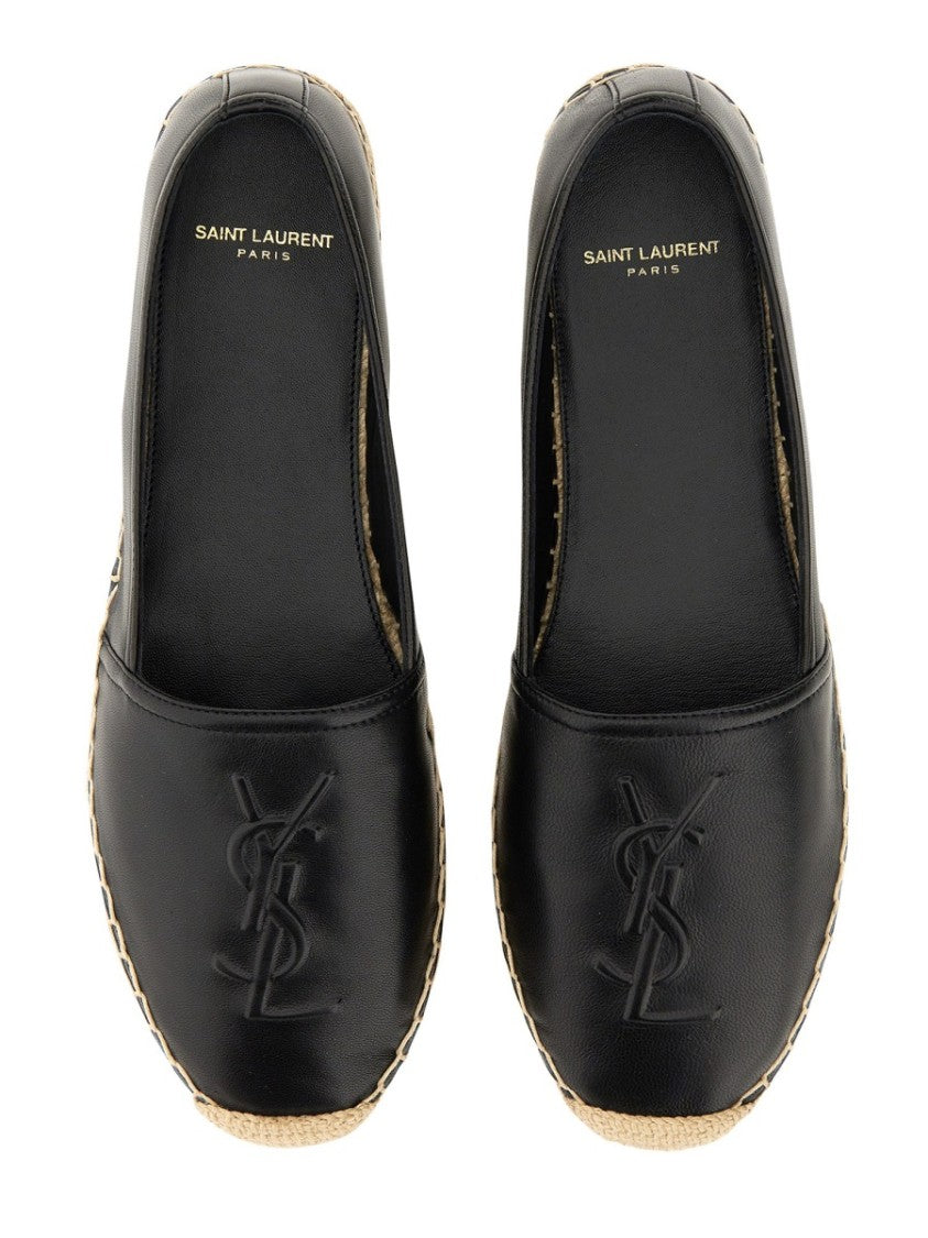 Saint Laurent Espadrilles With Subtle Embossed Monogram