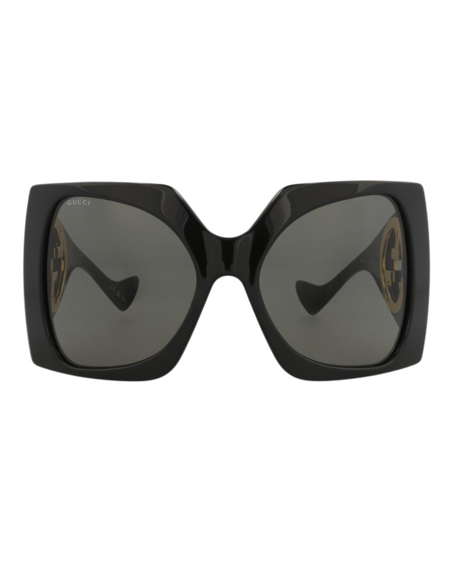 Gucci Shield-Frame Recycled Acetate Sunglasses