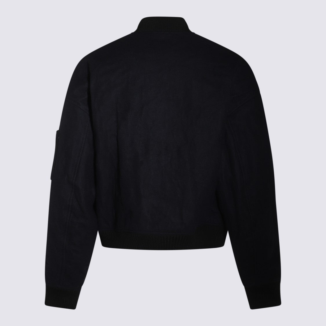 Dsquared2 Sleek Black Jacket With Front Zipper And Functional Pocket