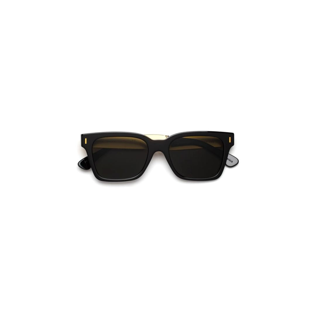 Retrosuperfuture America Francis Black Rectangular Black Sunglasses