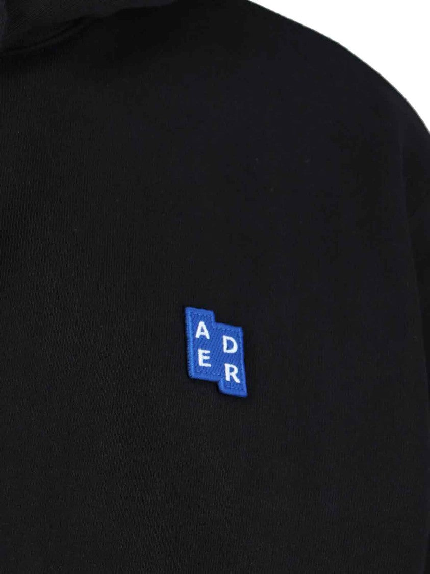 Ader Error "Trs" Logo Sweatshirt, In Black Cotton