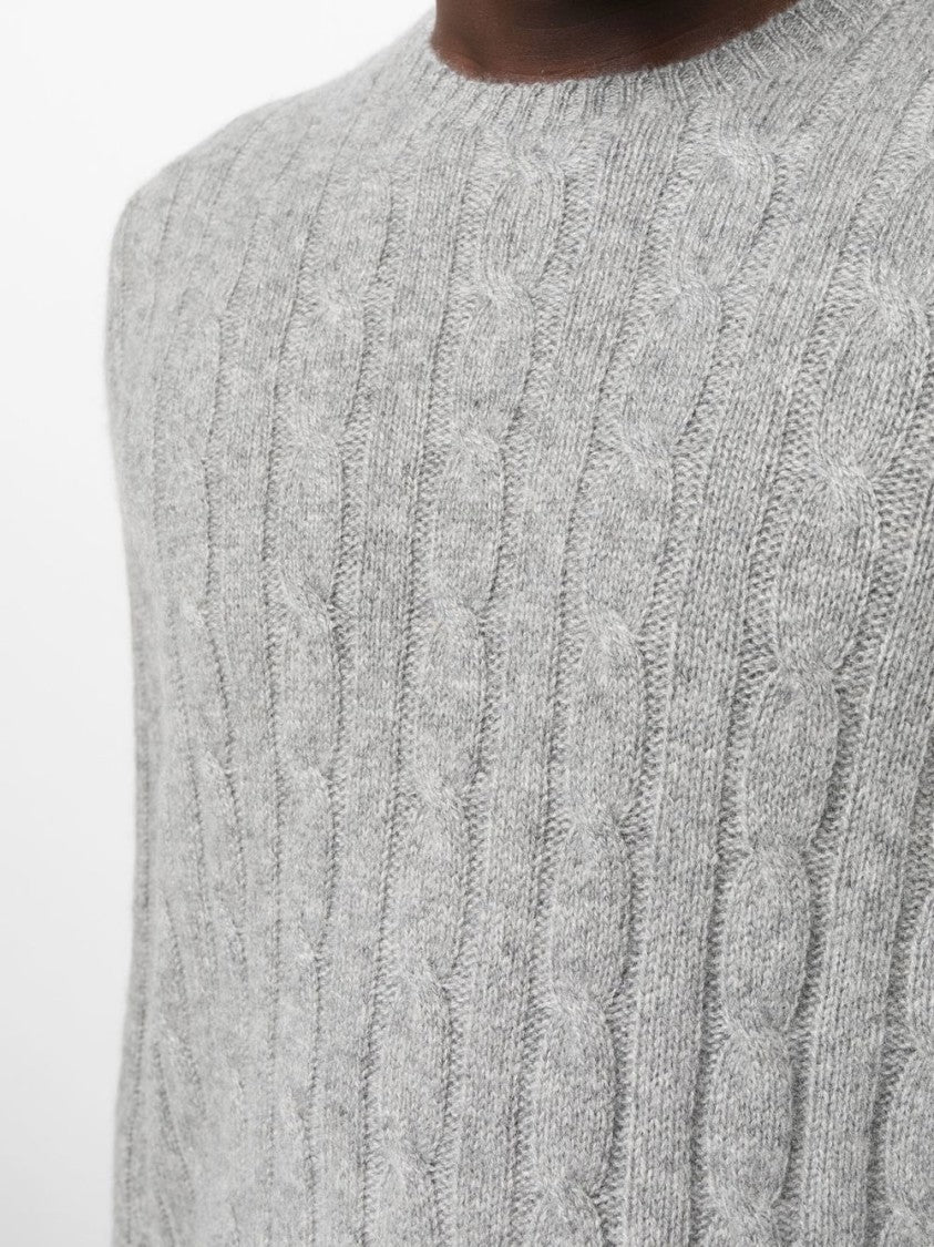 Polo Ralph Lauren Cable-Knit Cashmere Sweater With Ribbed Trims