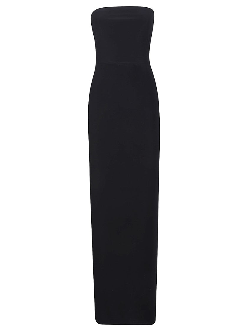 Norma Kamali Strapless Fitted Maxi Dress