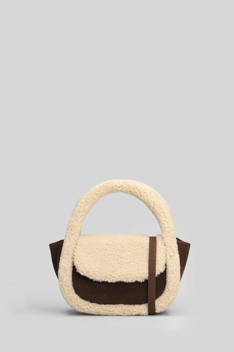 Mc2 Saint Barth Gilda Mutton Suede Shoulder Bag