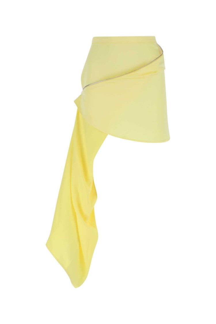 J. W. Anderson Pastel Yellow Satin Mini Skirt