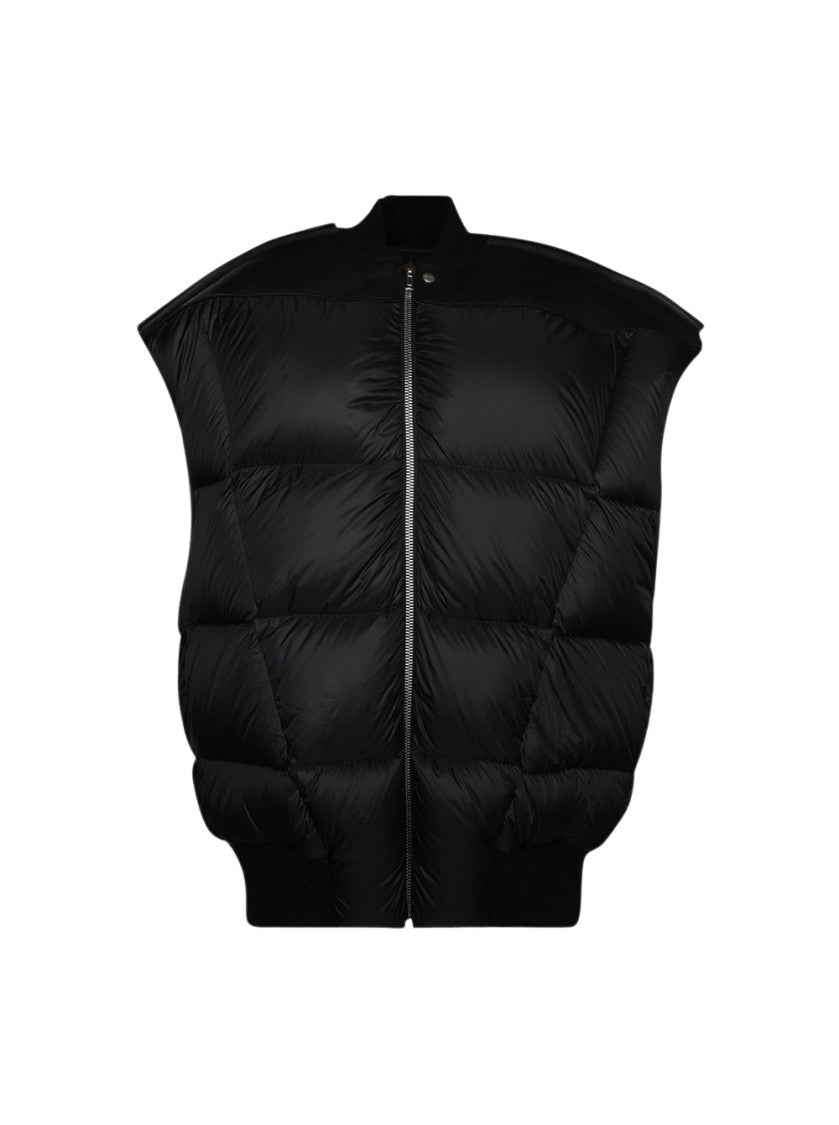 Rick Owens Padded Leather Jumbo Flight Vest