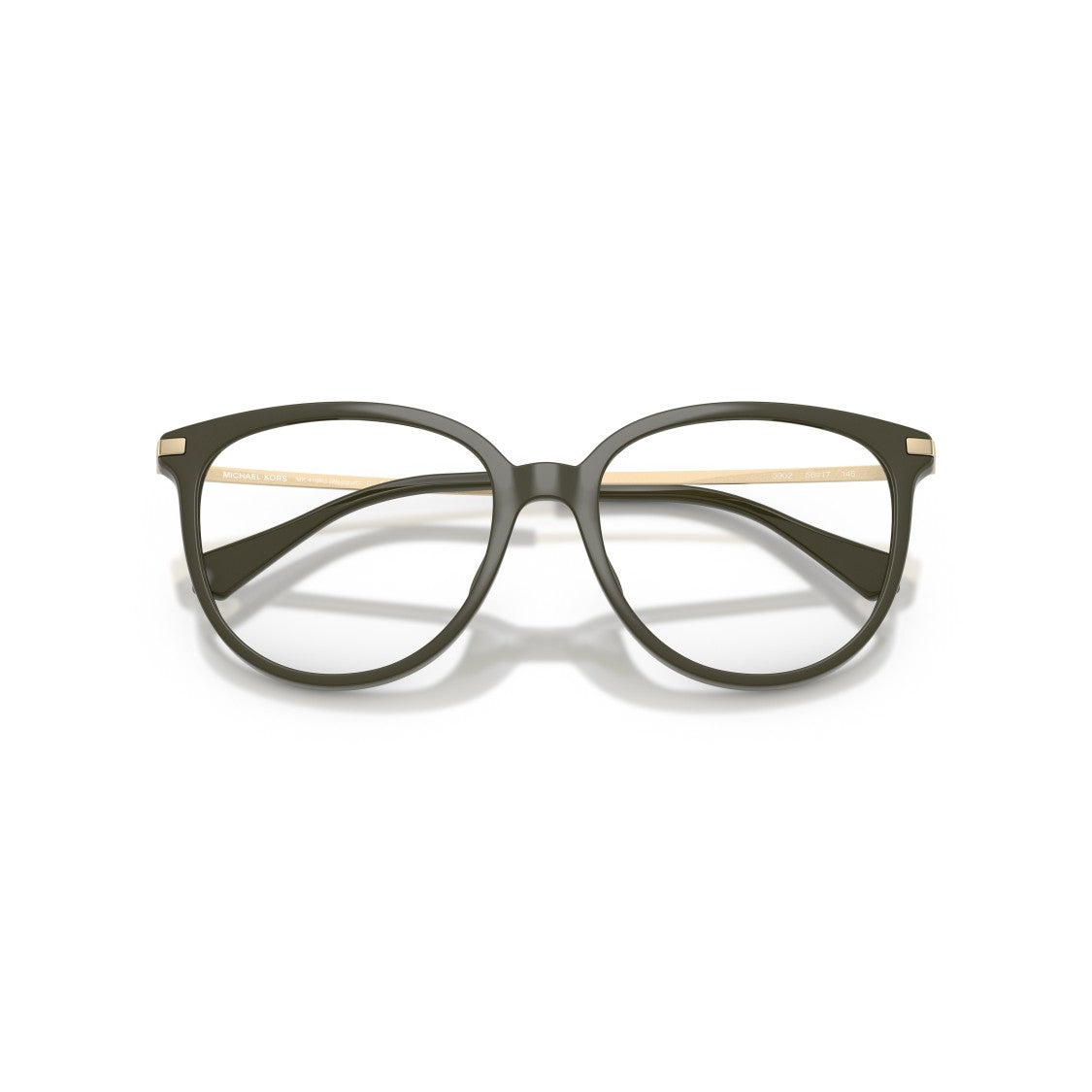 Michael Kors 0Mk4106u Rounded Cat-Eye Eyeglasses In Muted Olive Green