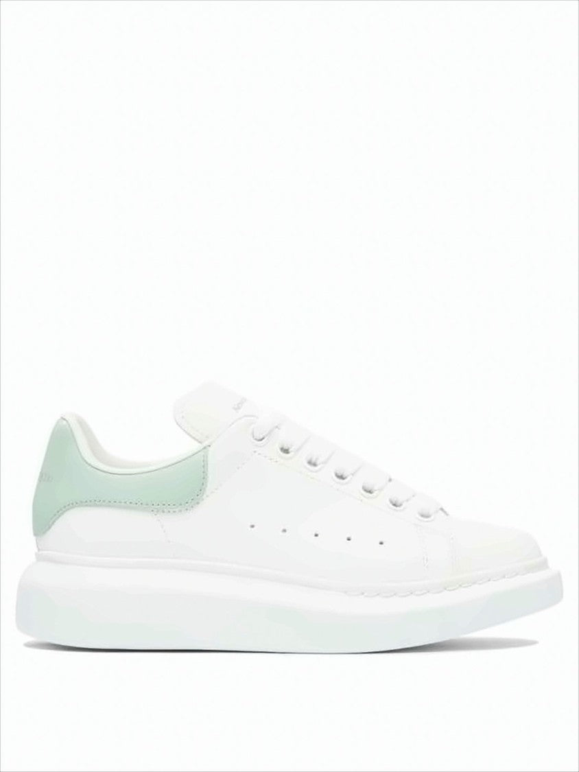 Alexander Mcqueen White Leather Sneakers With Sole