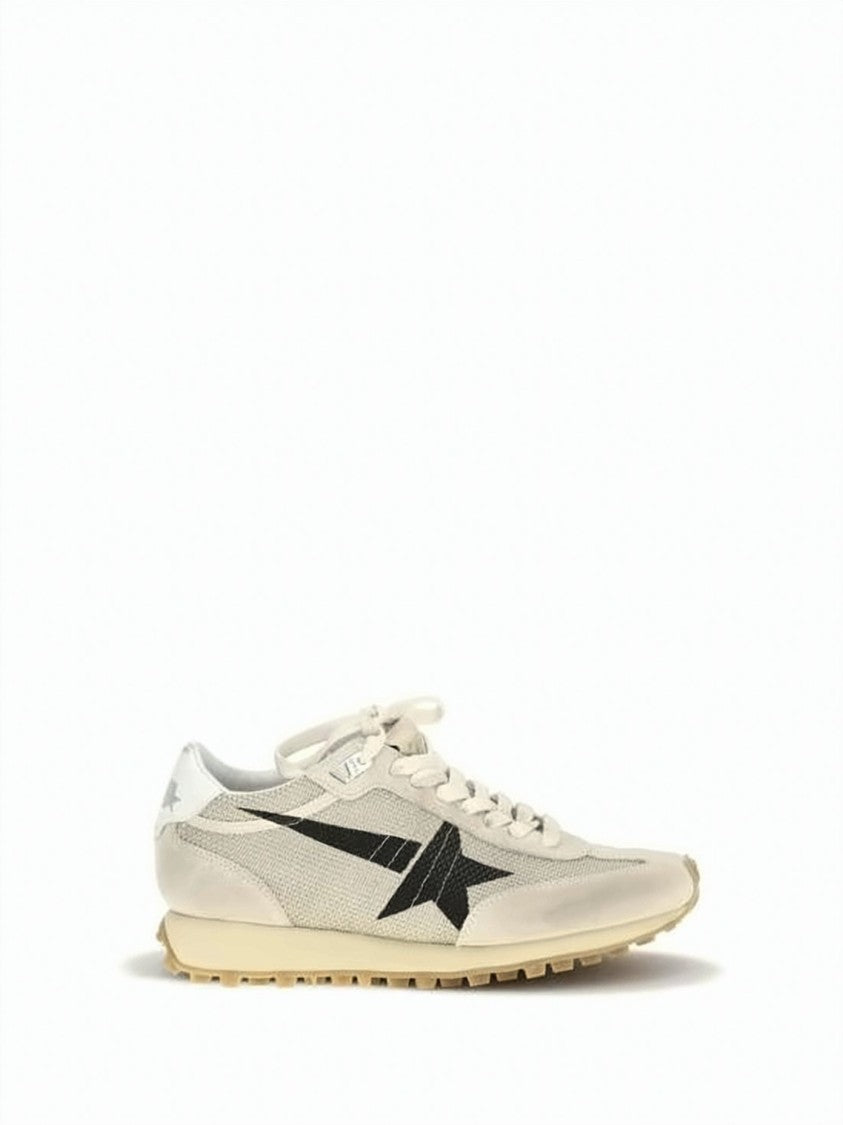 Golden Goose Black Star Design Marathon Sneakers