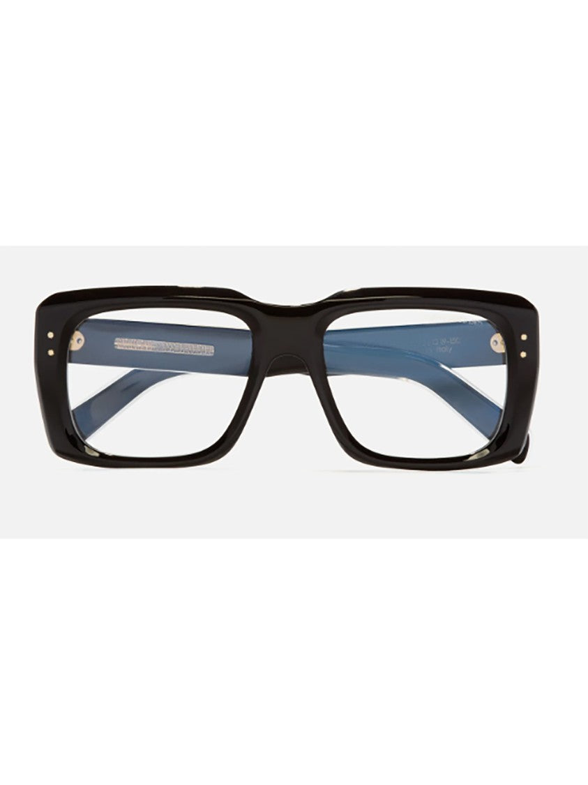 Cutler And Gross Oversized Black Rectangular Glasses With Gold Accents