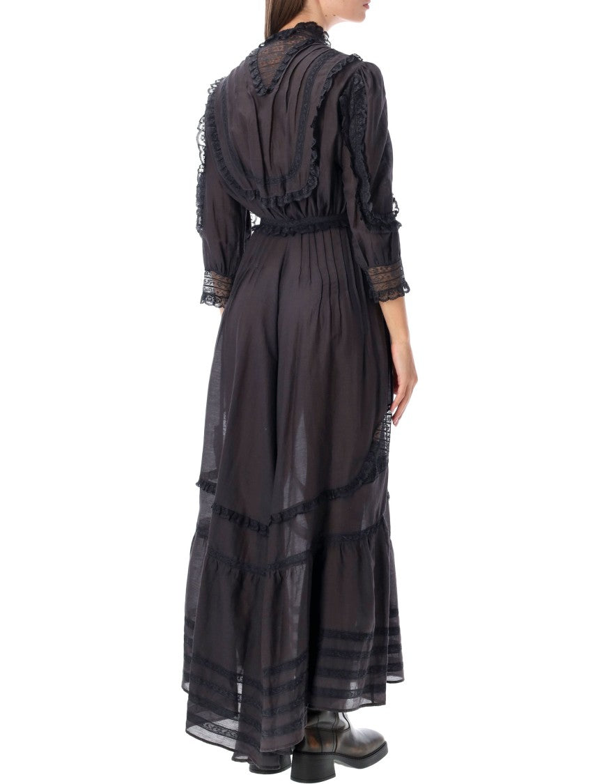 Fortela Detailed Caftano Long Dress