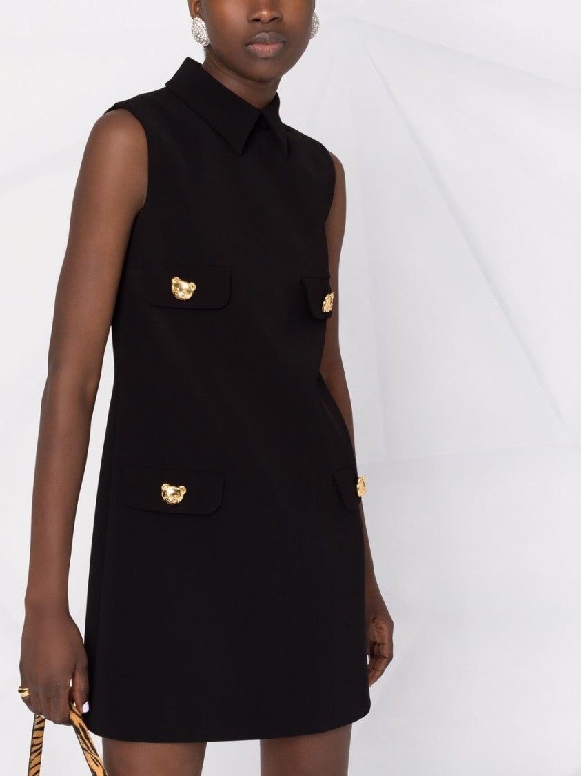 Moschino Sleeveless Black Mini Dress