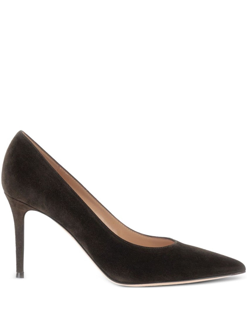 Gianvito Rossi Multicolor Pointed Toe Suede Stiletto Pumps