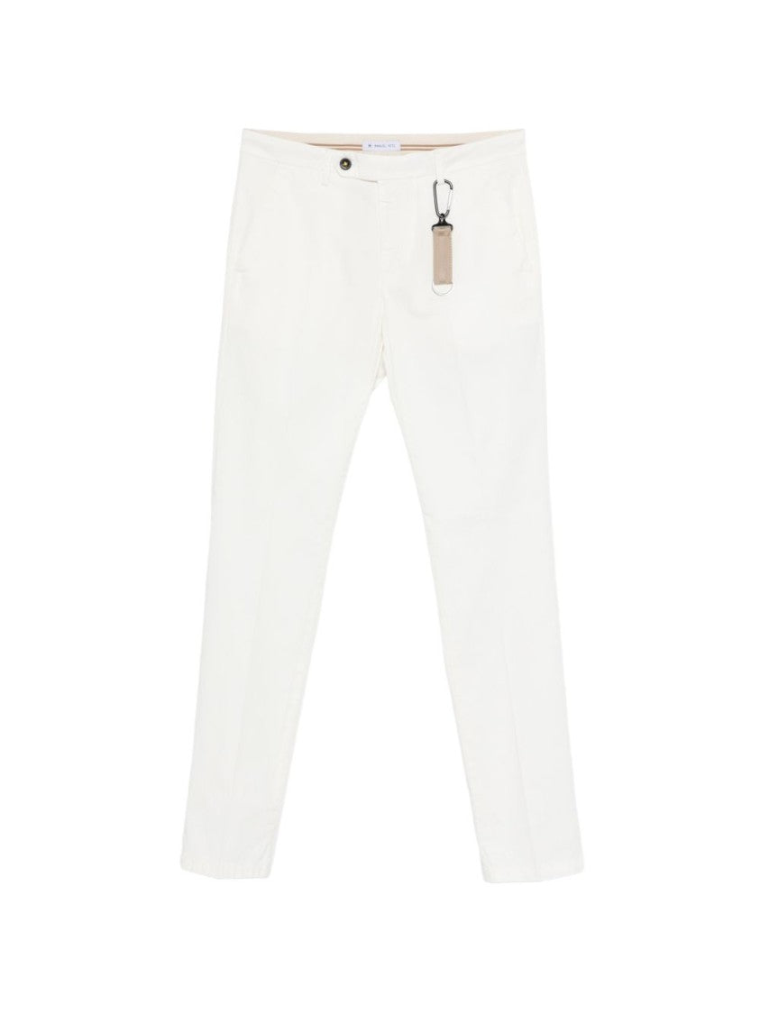 Manuel Ritz Tailored Single-Pleat Trousers With Button Closure And Keychain Detail