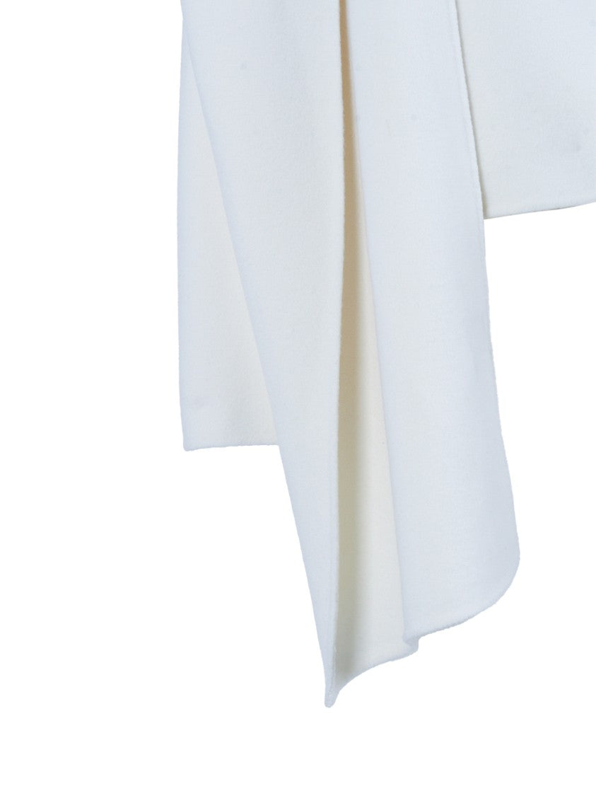 P.A.R.O.S.H. Cropped White Wool Jacket
