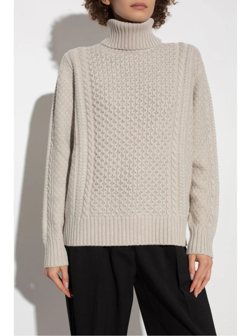 Fabiana Filippi Textured Knitwear With Cozy Turtleneck