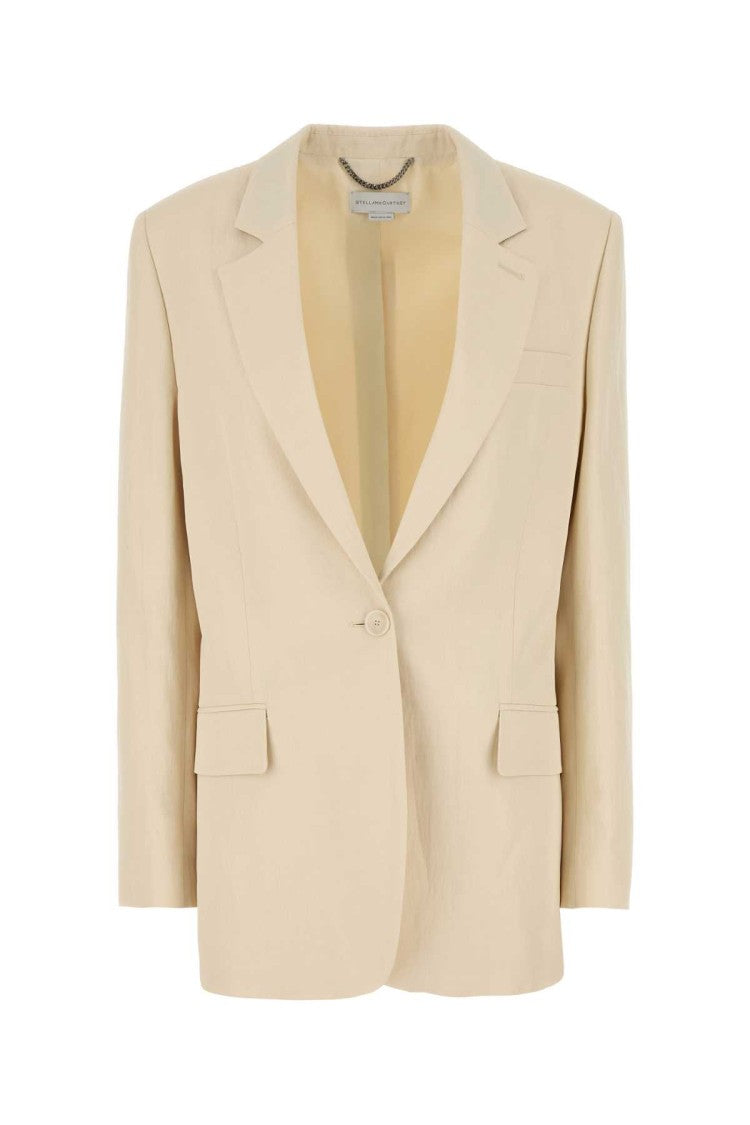 Stella Mccartney Ivory Viscose Blend Blazer