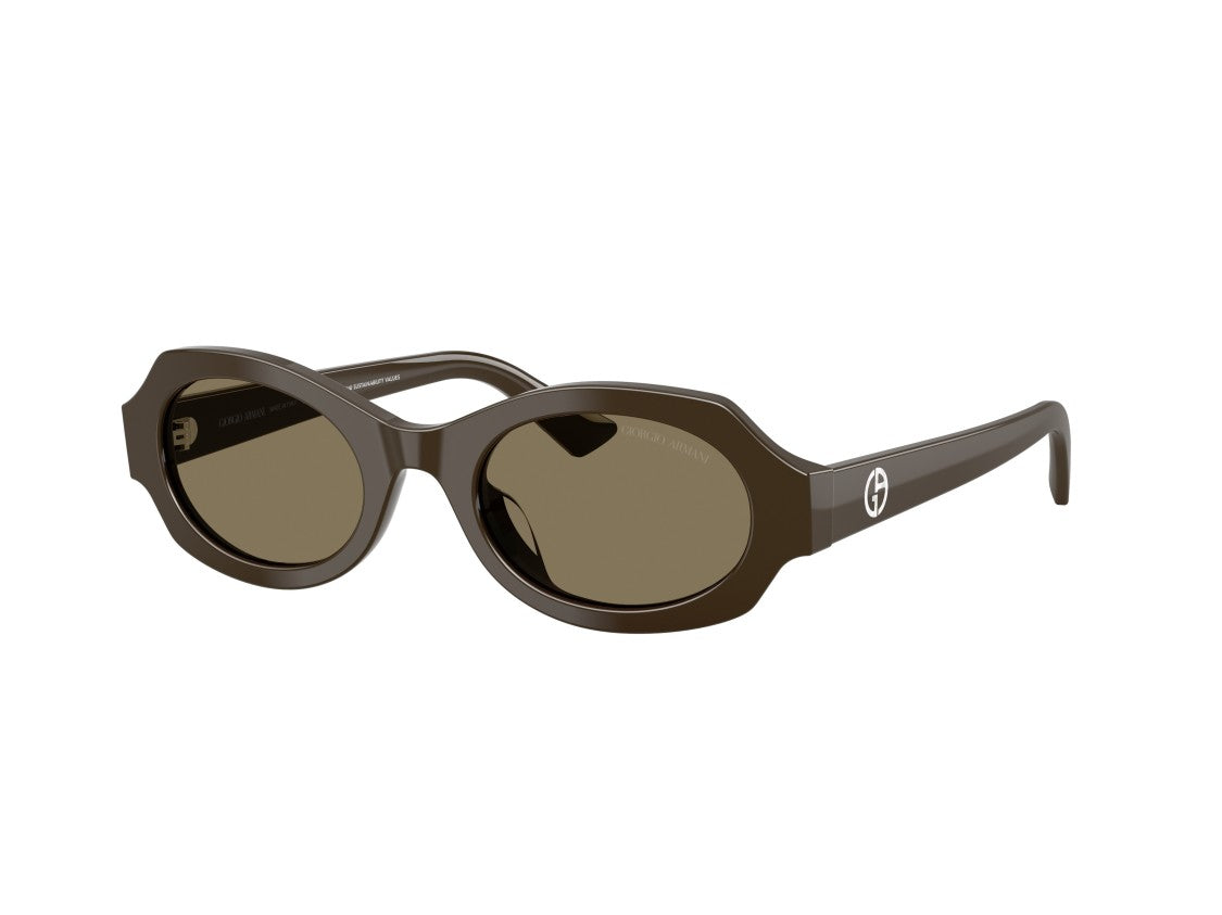 Giorgio Armani 0Ar8245hu Angular Oversized Round Sunglasses