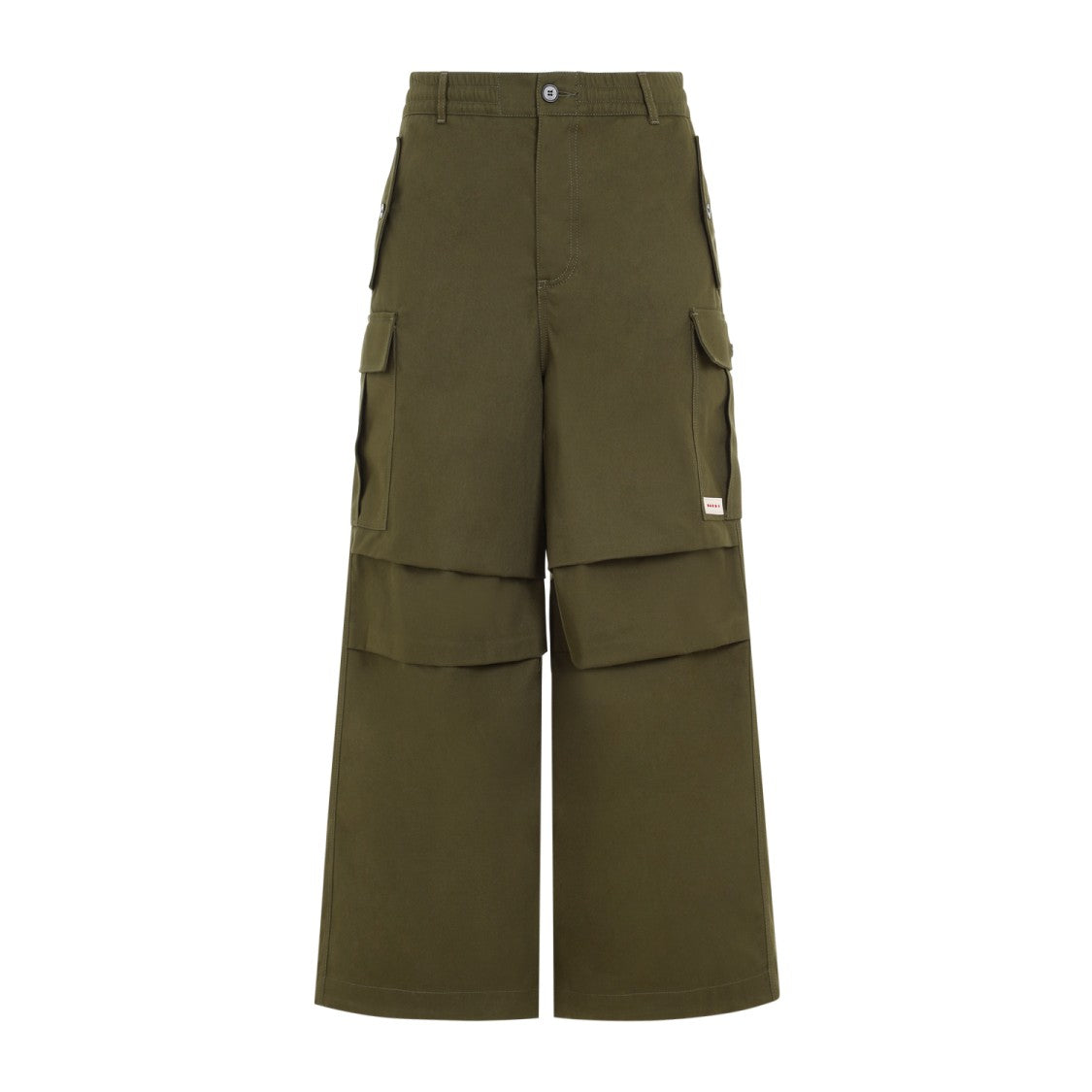 Marni Wide-Leg Cargo Trousers With Button