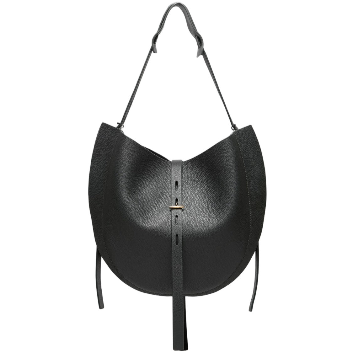 Minobossi Black Liz Textured Leather Bag