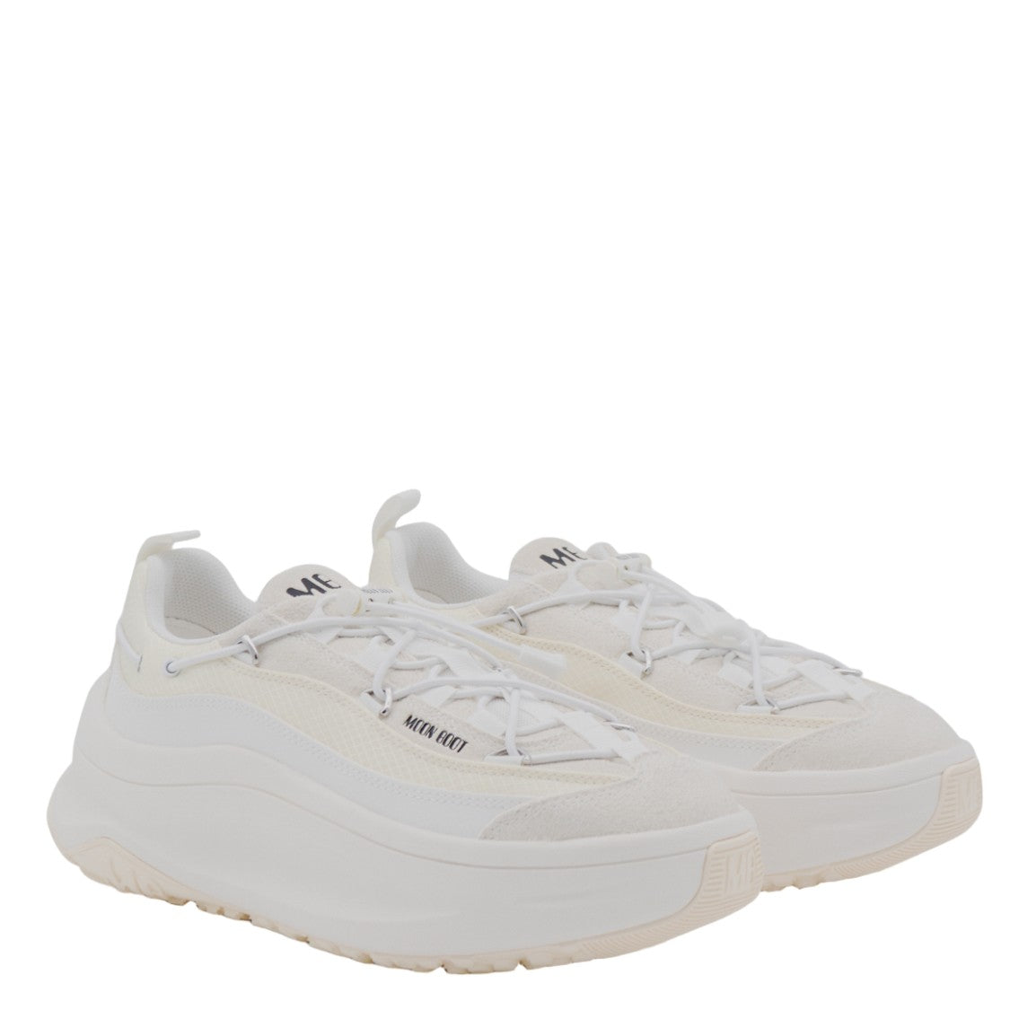 Moon Boot White Sneakers With Sculpted Design