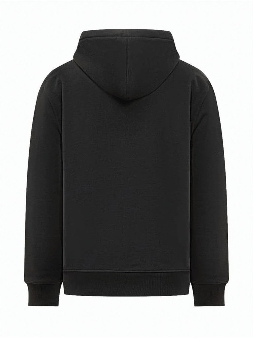 Givenchy Black Zip-Up Hoodie With Drawstring Hood