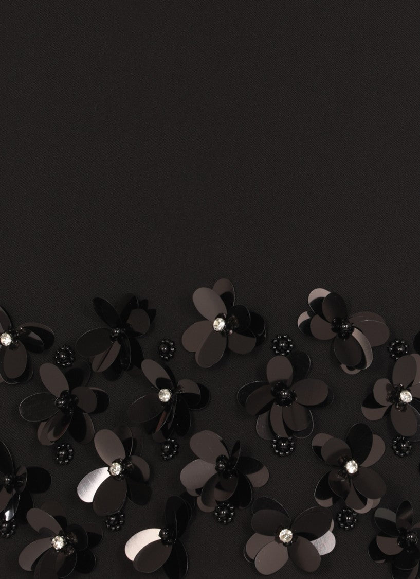 Self-Portrait Black Mini Dress With Paillettes