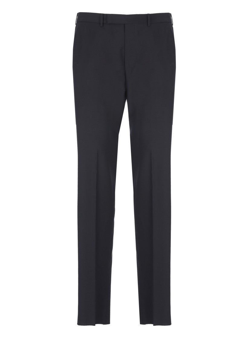 Zegna Dark Blue Wool Pants