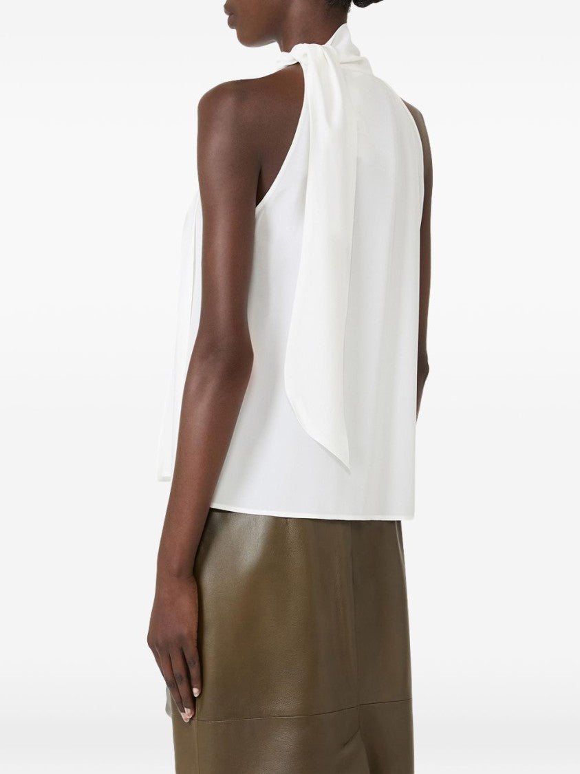 Max Mara Sleeveless Scarf Detail Top