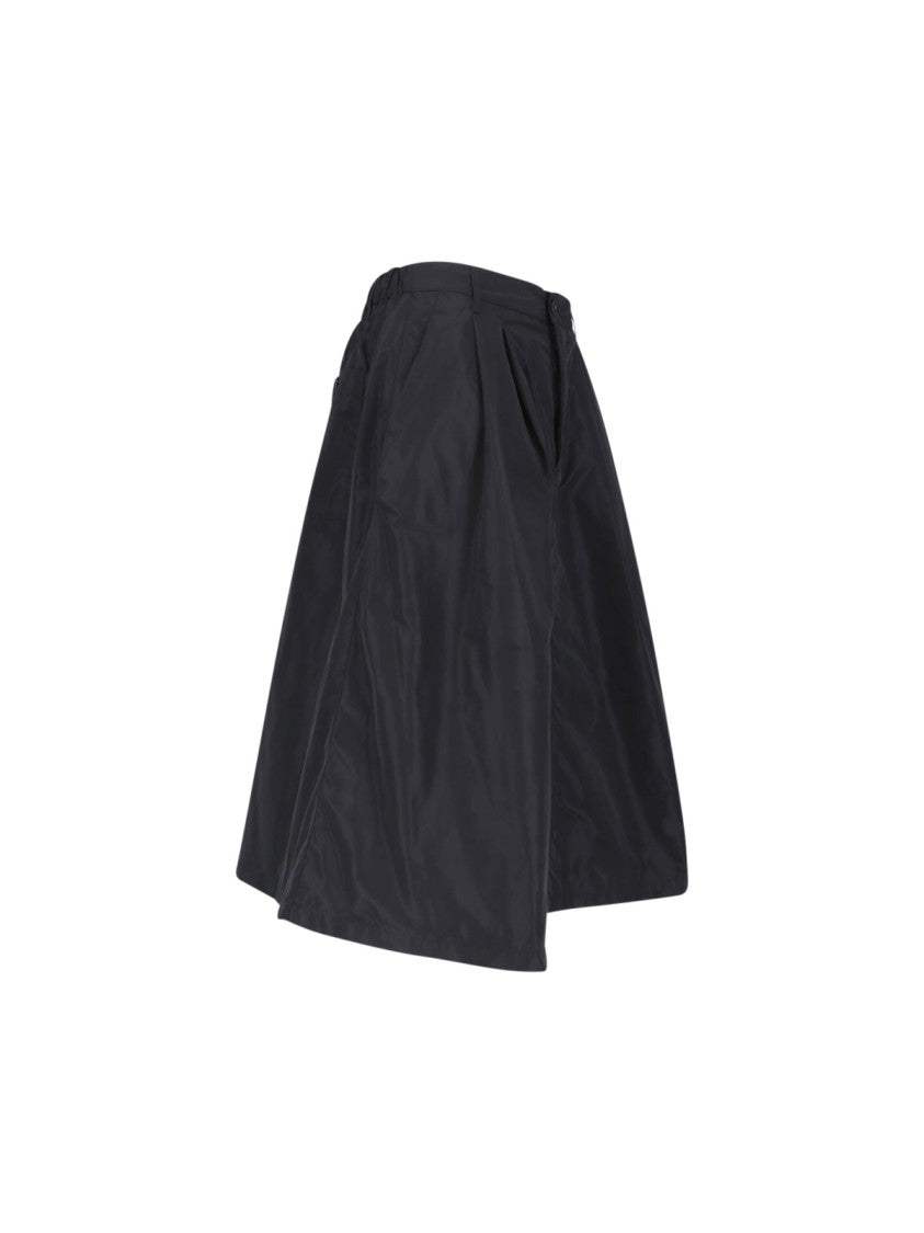 Aspesi Black Technical Midi Skirt