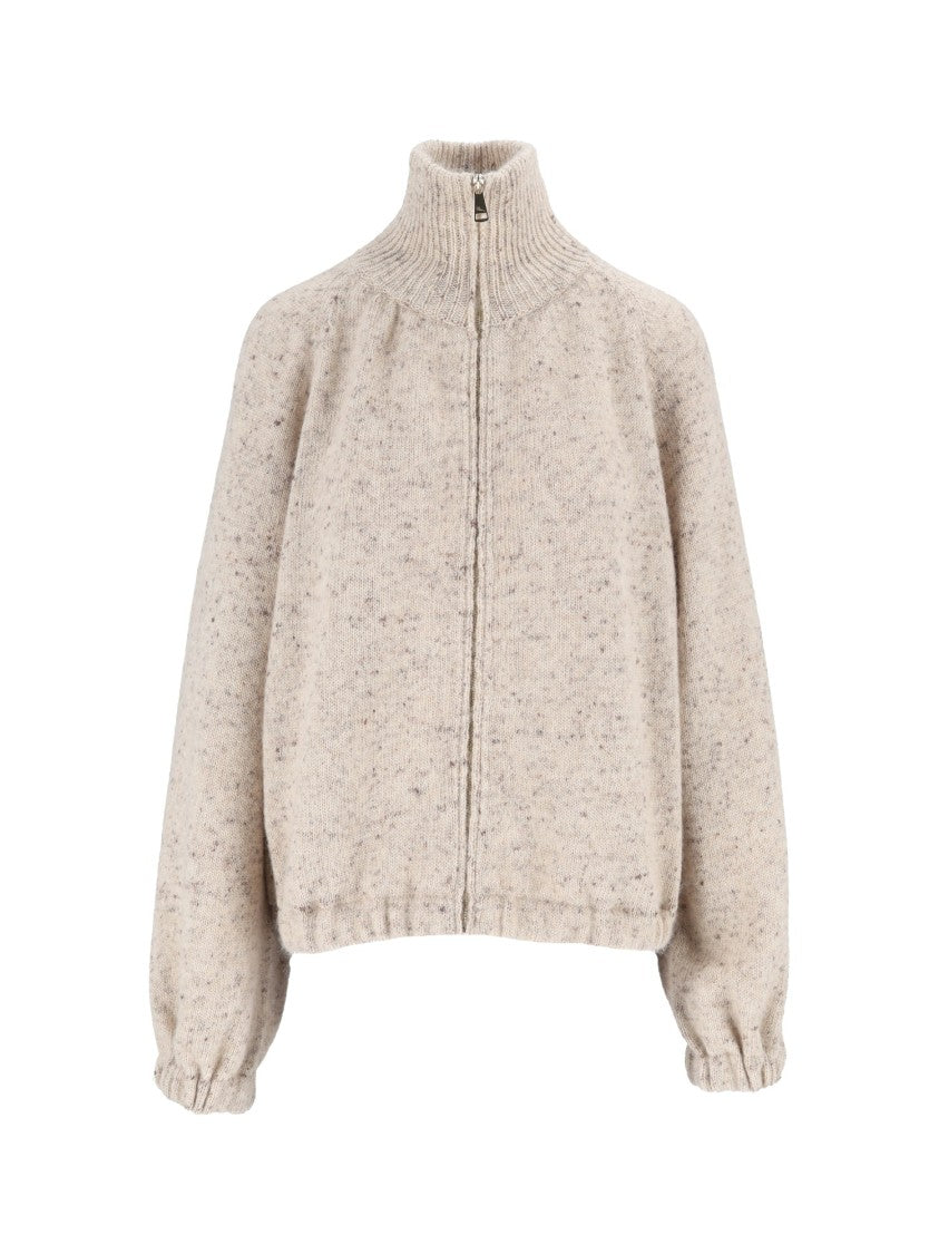 Fabiana Filippi Lurex Luxe Knit Bomber Jacket