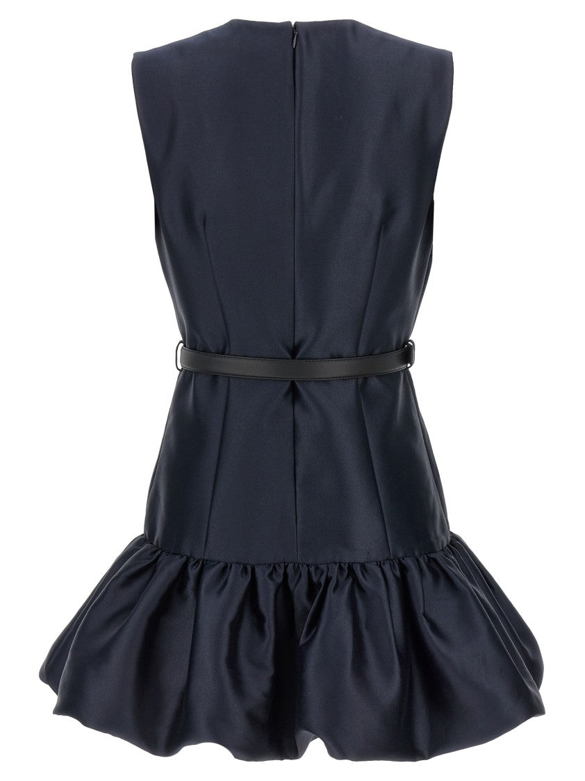 Self-Portrait Navy Taffeta Mini' Dress