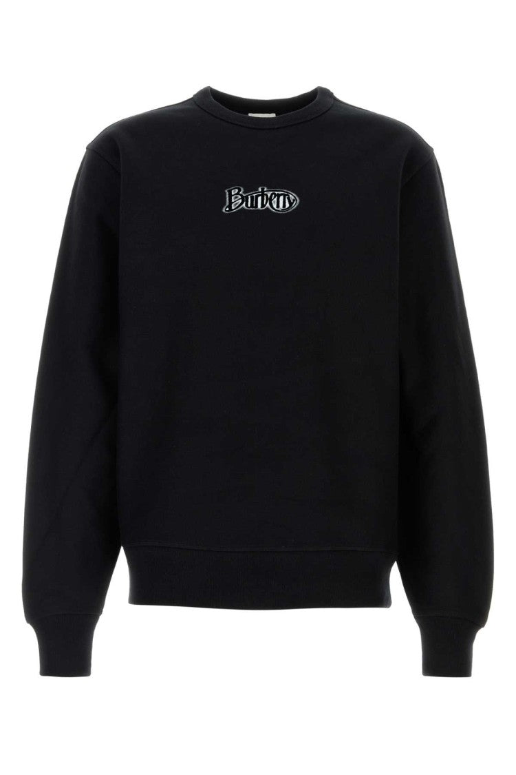 Burberry Black Cotton Blend Sweatshirt