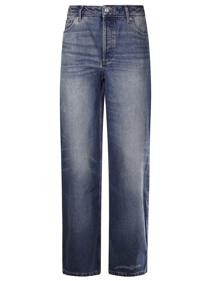 A.P.C. Wide Leg High-Waisted Jeans With Five Pockets