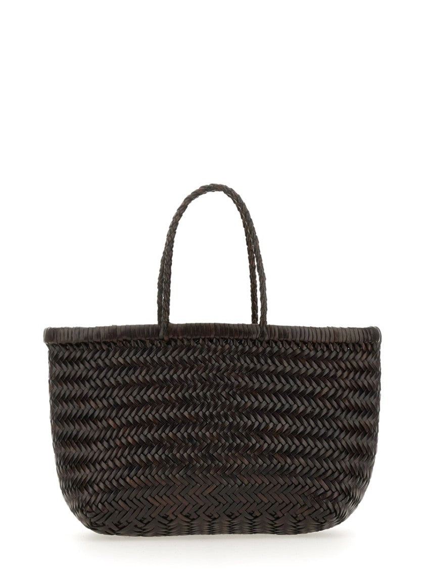 Dragon Diffusion Woven Buff Leather Shoulder Bag