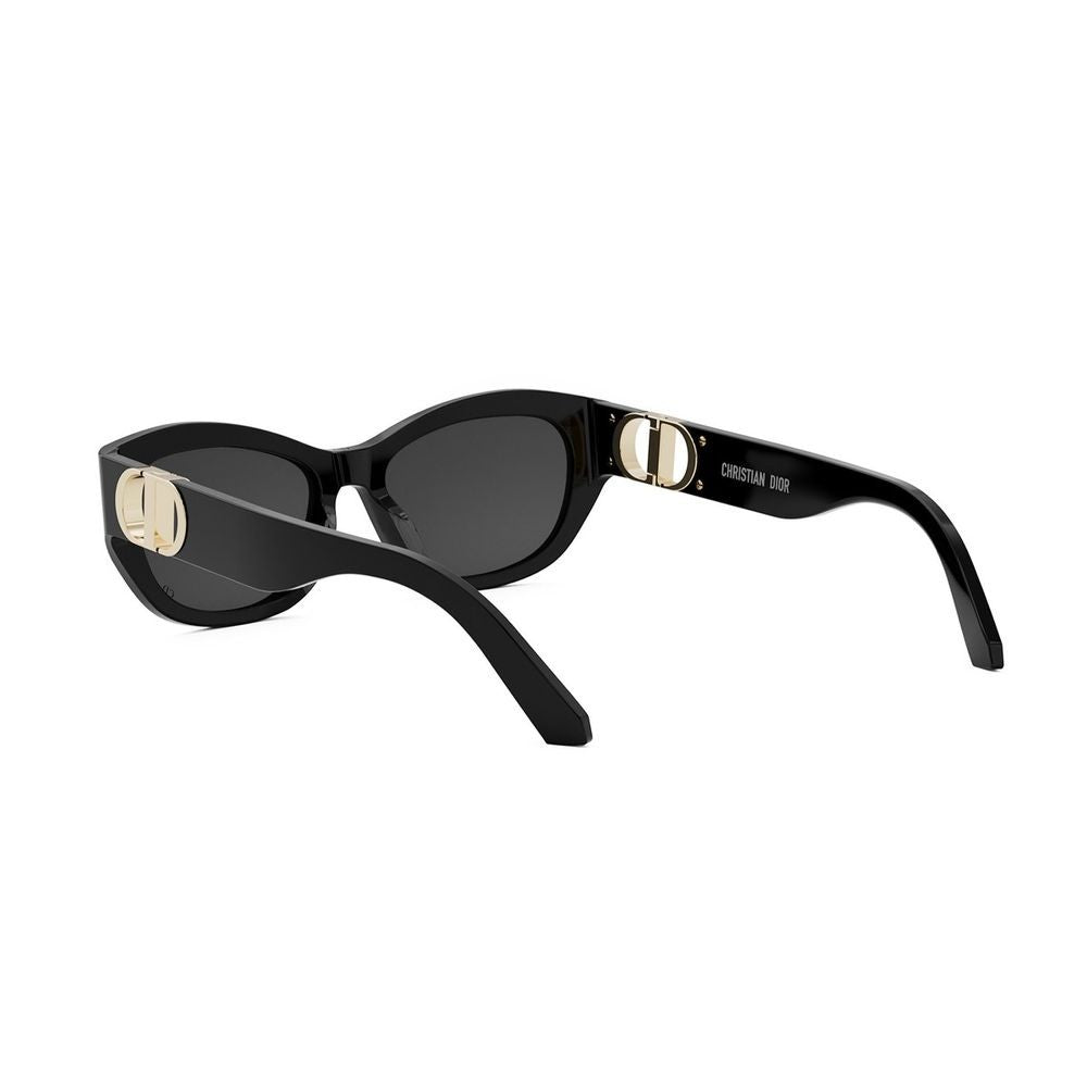 Dior 30Montaigne B5u Oval Black Acetate Sunglasses