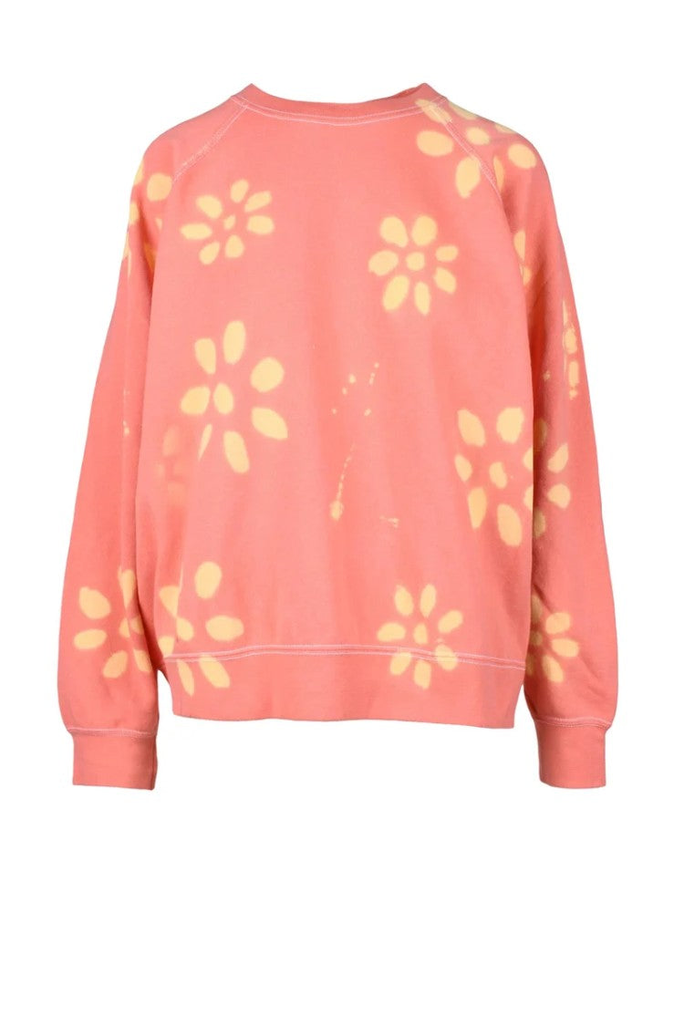 Semi Couture Pink Floral Cotton Sweatshirt
