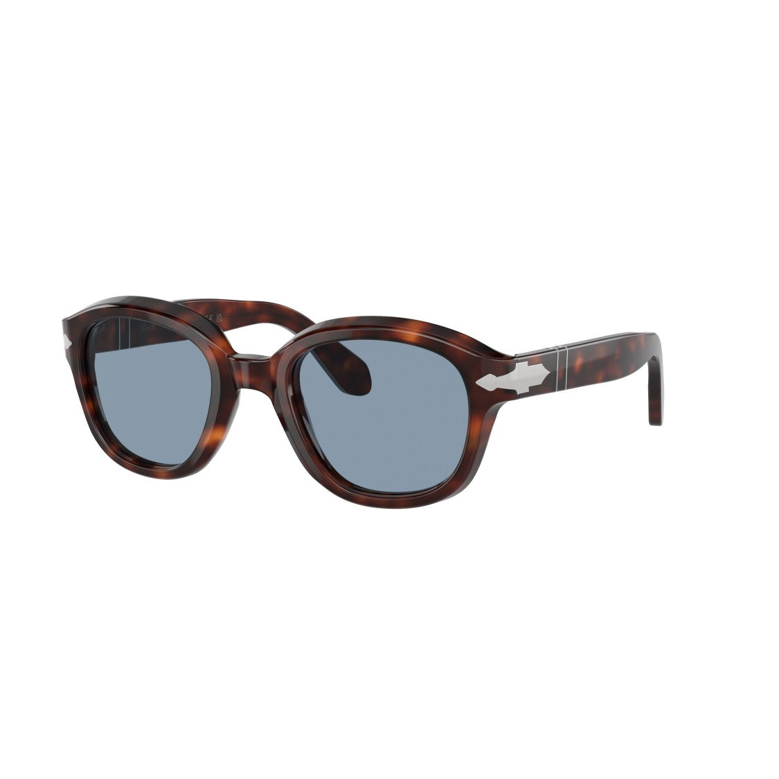 Persol 0Po0060s Rounded Tortoiseshell Acetate Sunglasses With Silver Arrow Detail