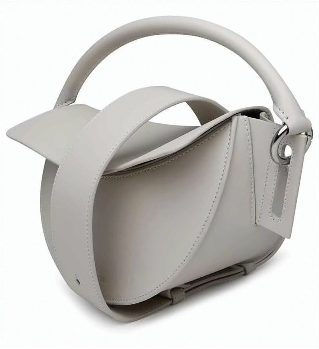 Yuzefi Half-Moon Shoulder Bag With Metal Ring Handles