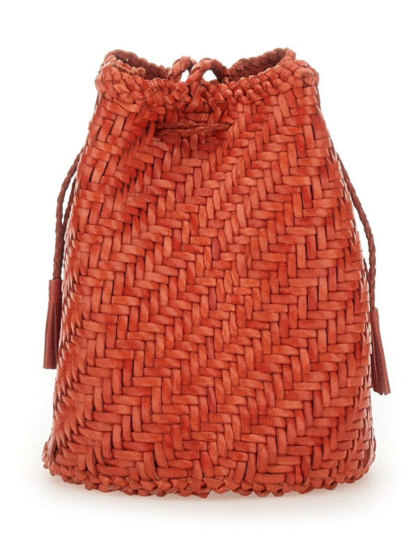 Dragon Diffusion Tan Pompom Double Jump Tassel Handbag