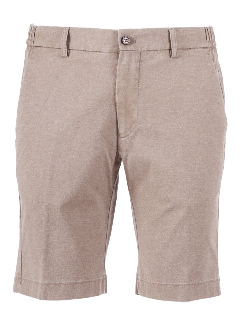 Berwich Beige Classic Tailored Shorts